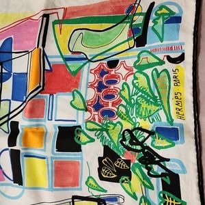90CM silk Scarf Hermès Tropical Modern Is Me